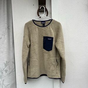 NWT Men's Patagonia Los Gatos Fuzzy Sherpa Crewneck Sweater (Medium)